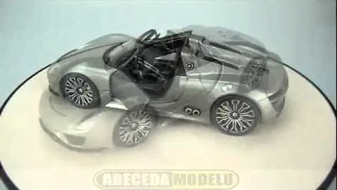 porsche 918 spyder grey welly 24