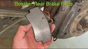 porsche boxster - rear brake pads