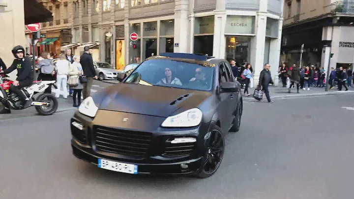 Porsche Cayenne Mansory vs Techart Magnum - Loud !