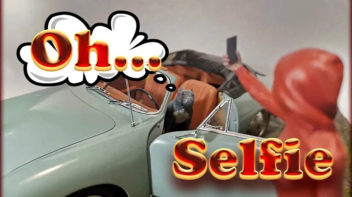 ДИОРАМА с Porshe 356 "КРАСИВОЕ СЕЛФИ"/ULTRA REALISTIC diorama "Beautiful selfie"