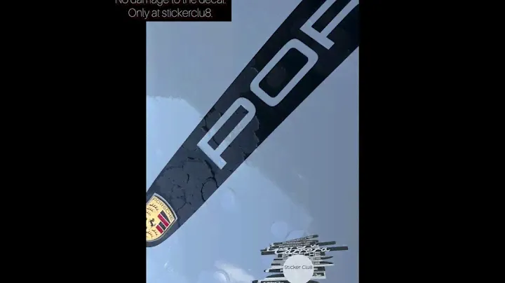 Sticker clu8 Durability Test Porsche 992 911 987 718 981 Carrera Cayman Boxster Cayenne GT3 Decal