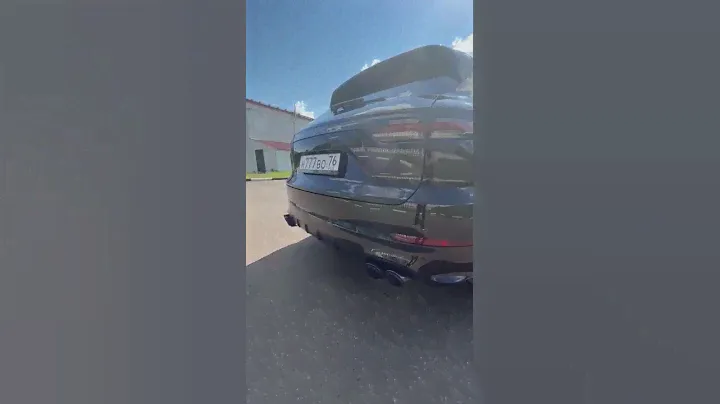 Спортивный выхлоп на Porshe Cayenne от techart